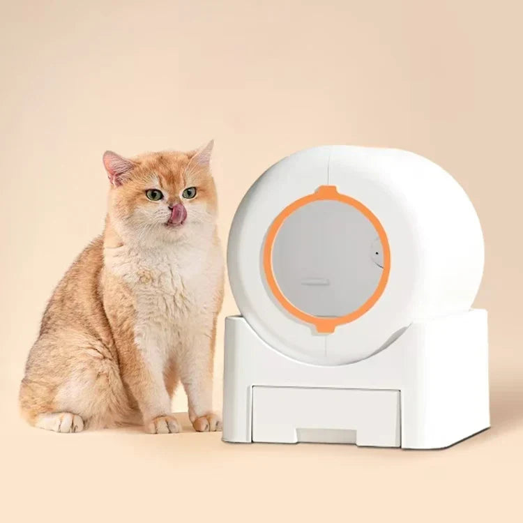 KFX-874771 Large Capacity Automatic Self-Cleaning Cat Litter Box with App Control and Easy Clean Design