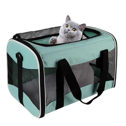 KFX-8748349 Portable Foldable Crossbody Pet Carrier Bag for Dogs and Cats - Multiple Colors Available