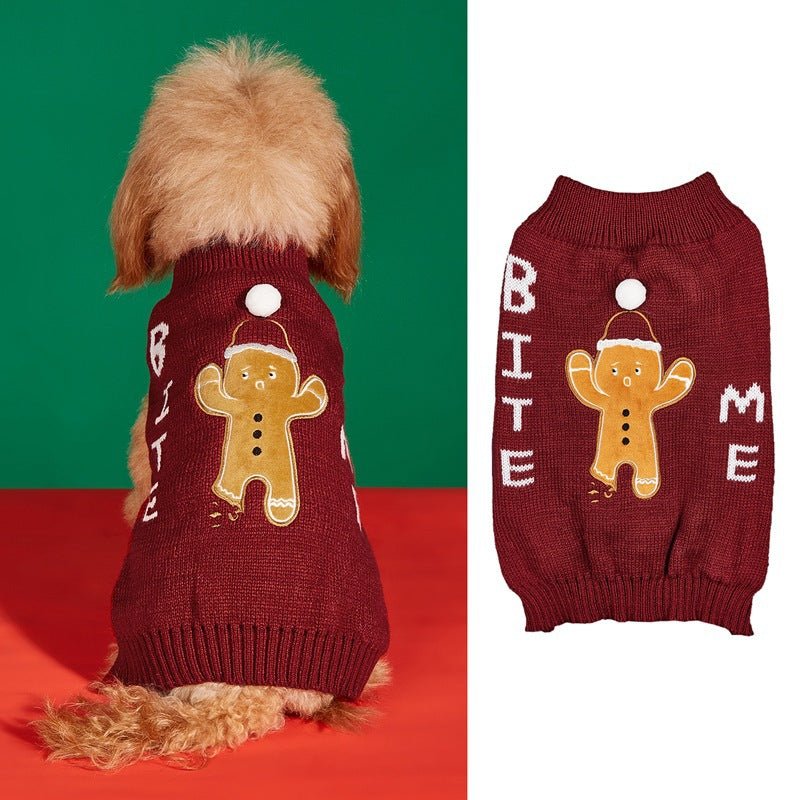KFX-8749885 Festive Pet Apparel with Santa Claus, Christmas Tree, and Snowflake Designs - Sizes XS to L