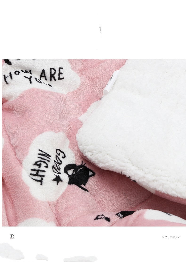 KFX-8750909 Thickened Lamb Velvet Mat for Dogs and Cats, Warm Universal Cushion for All Seasons