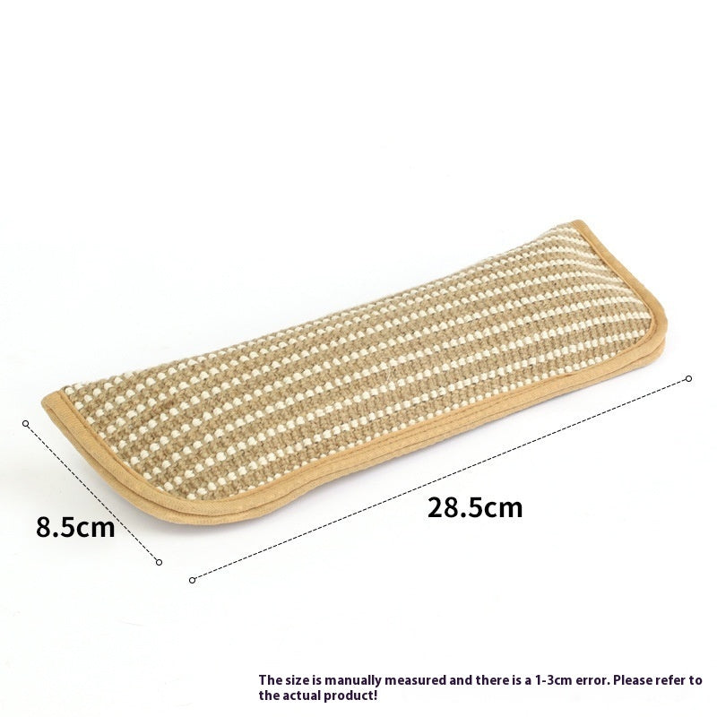 KFX-8752701 Catnip-Infused Sisal Scratching Pillow Toy for Cats - Available in Small and Large Sizes