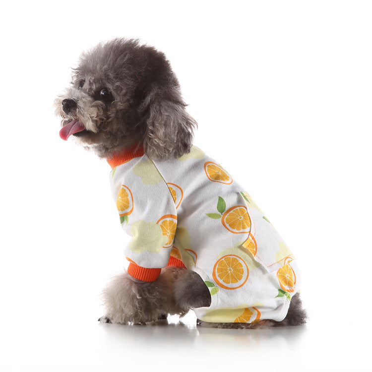 KFX-8754493 Cozy Cotton Pet Home Wear Pajamas in Multiple Fun Designs