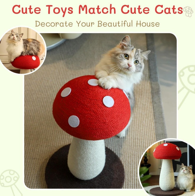 KFX-8755517 Large L-Shape Cat Scratching Board with Ball Toy - 23.6 Inch Wall-Mounted Scratcher for Indoor Cats
