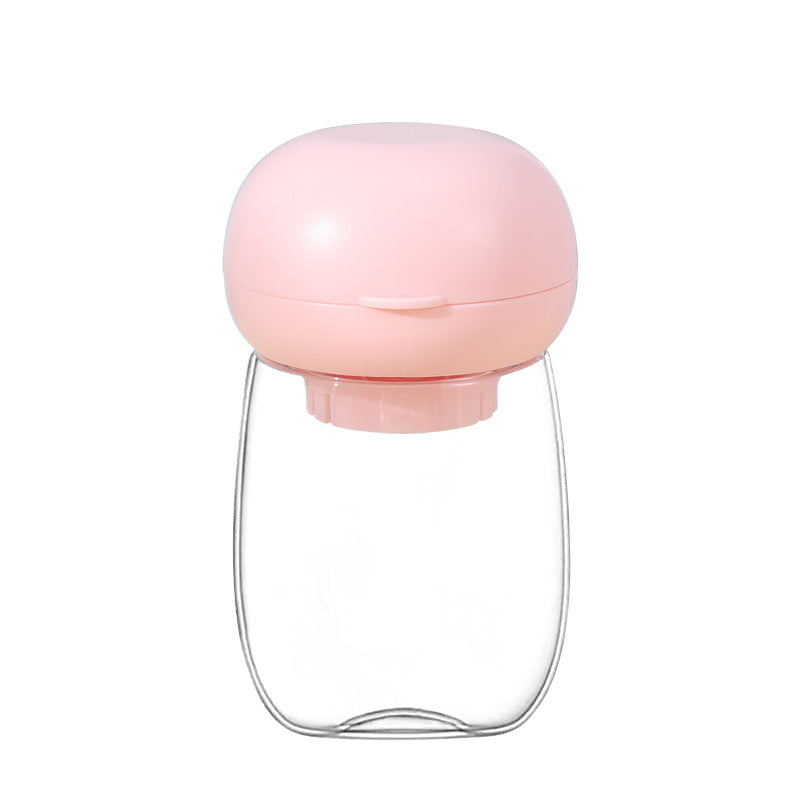 KFX-8755901 Foldable and Portable Outdoor Drinking Cup for Pets - 300ml Plastic in Pink, White, and Light Green