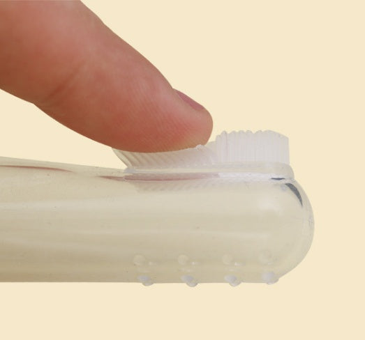 KFX-8757693 Super Soft Silicone Finger Toothbrush for Newborn Oral Care