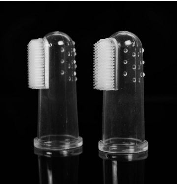 KFX-8757693 Super Soft Silicone Finger Toothbrush for Newborn Oral Care