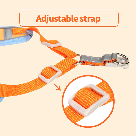 KFX-8759101 Adjustable Anti-Breaking Dog Harness with Haulage Rope - Available in Multiple Colors