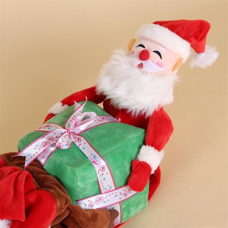 KFX-8763965 Santa Claus-Themed Pet Suit - Available in S, M, L, XL Sizes