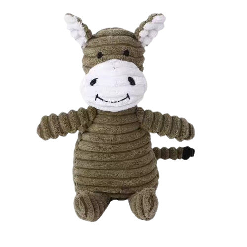 KFX-8765245 Plush Squeaky Chew Toy for Small to Medium Dogs, Interactive and Dental Care