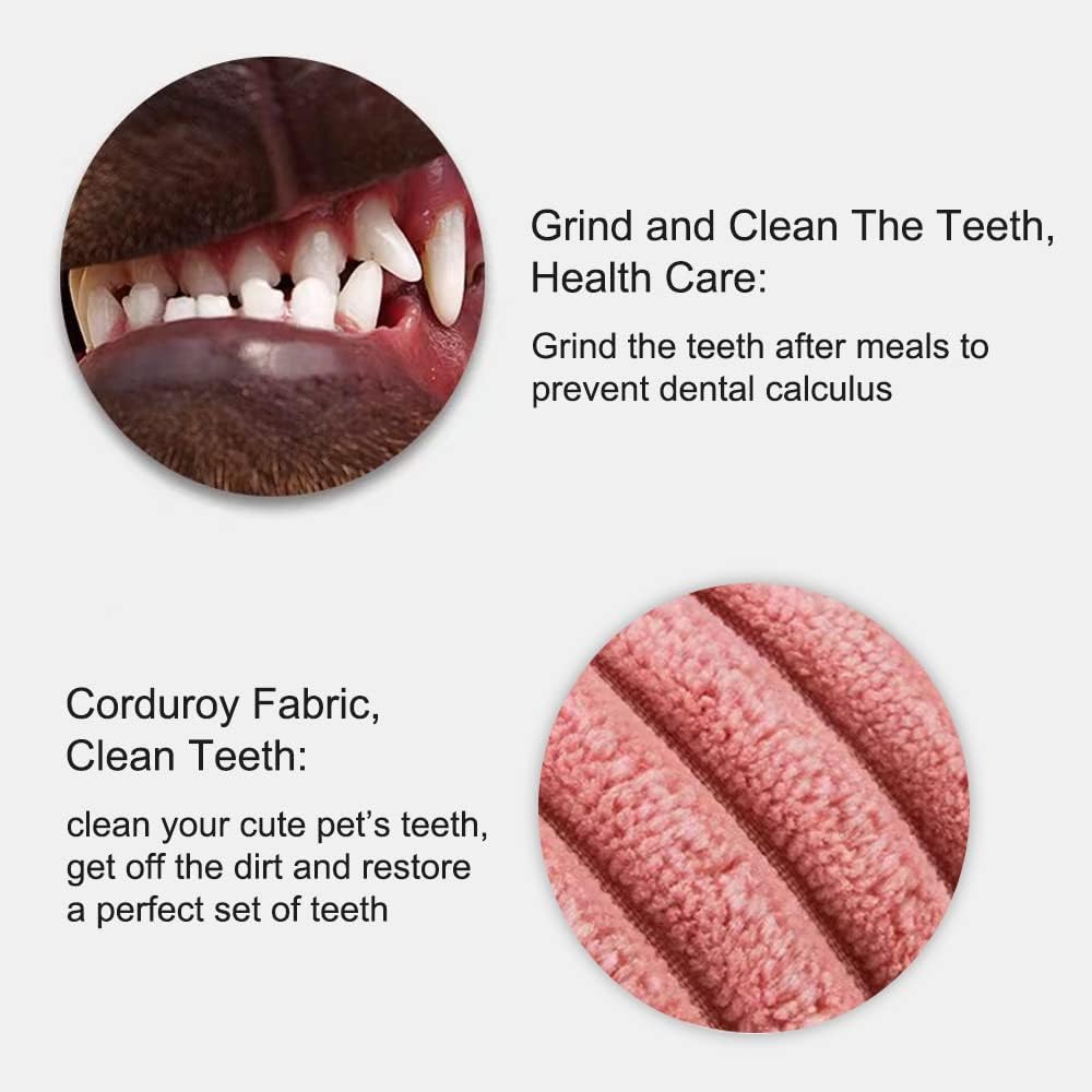 KFX-8765245 Plush Squeaky Chew Toy for Small to Medium Dogs, Interactive and Dental Care