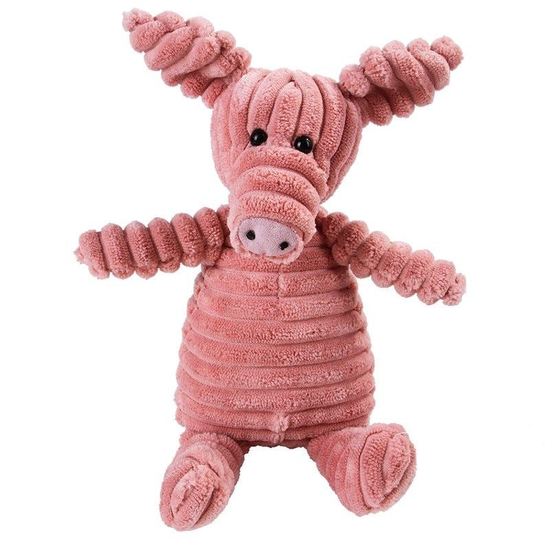 KFX-8765245 Plush Squeaky Chew Toy for Small to Medium Dogs, Interactive and Dental Care