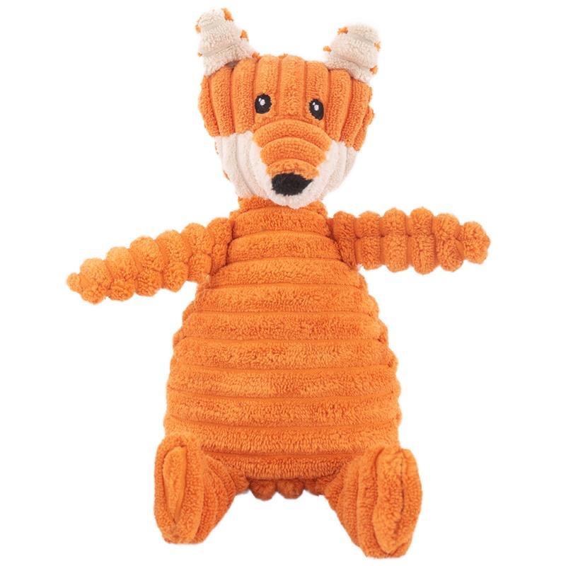 KFX-8765245 Plush Squeaky Chew Toy for Small to Medium Dogs, Interactive and Dental Care