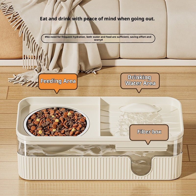 KFX-8765757 Large-Capacity Cat Water Dispenser with Automatic Filtration and Circulation System