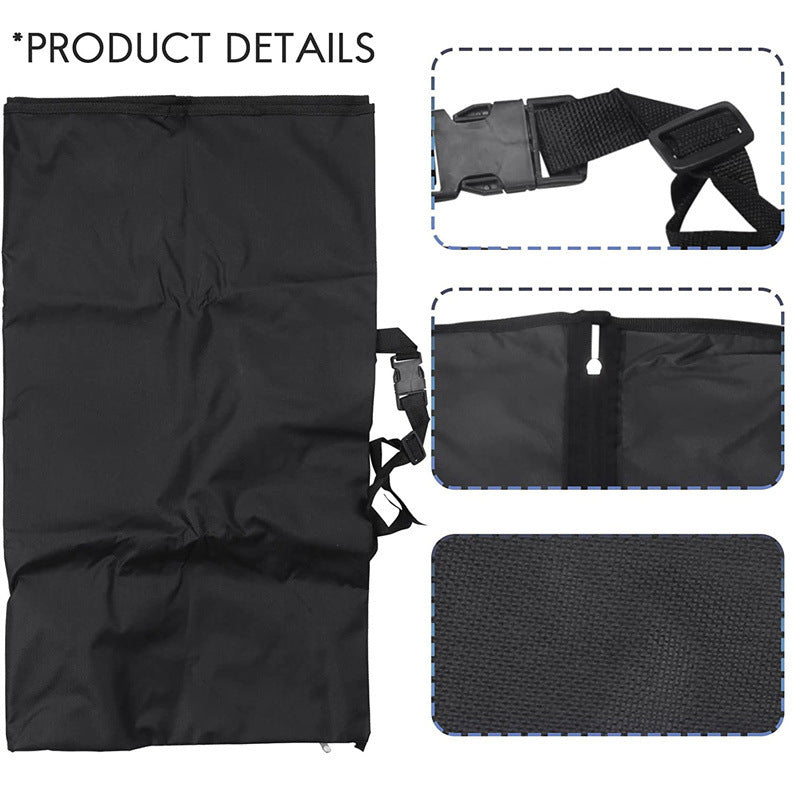 KFX-8767421 Foldable Black Oxford Cloth Pet Pad for Cars (140 x 125 CM)