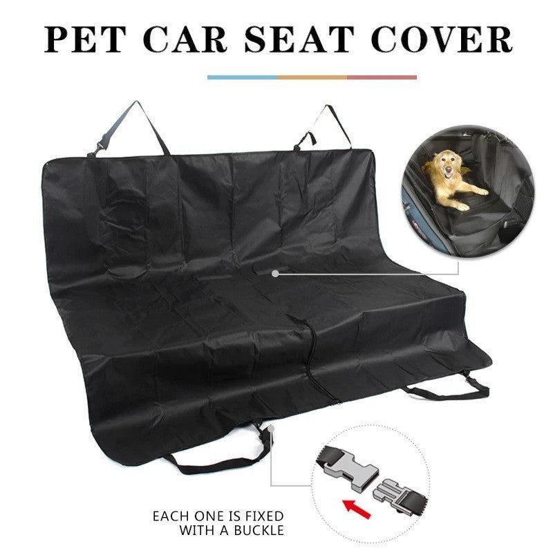 KFX-8767421 Foldable Black Oxford Cloth Pet Pad for Cars (140 x 125 CM)