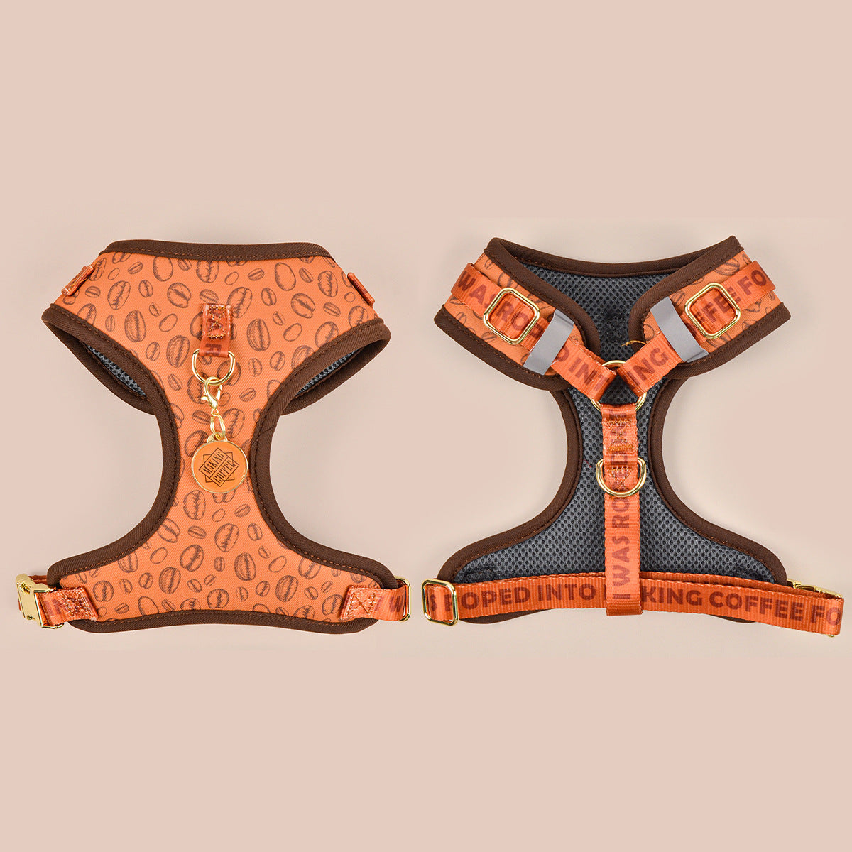 KFX-8770621 Adjustable Breathable Dog Harness - Comfortable Polyester Pet Strap in Various Sizes