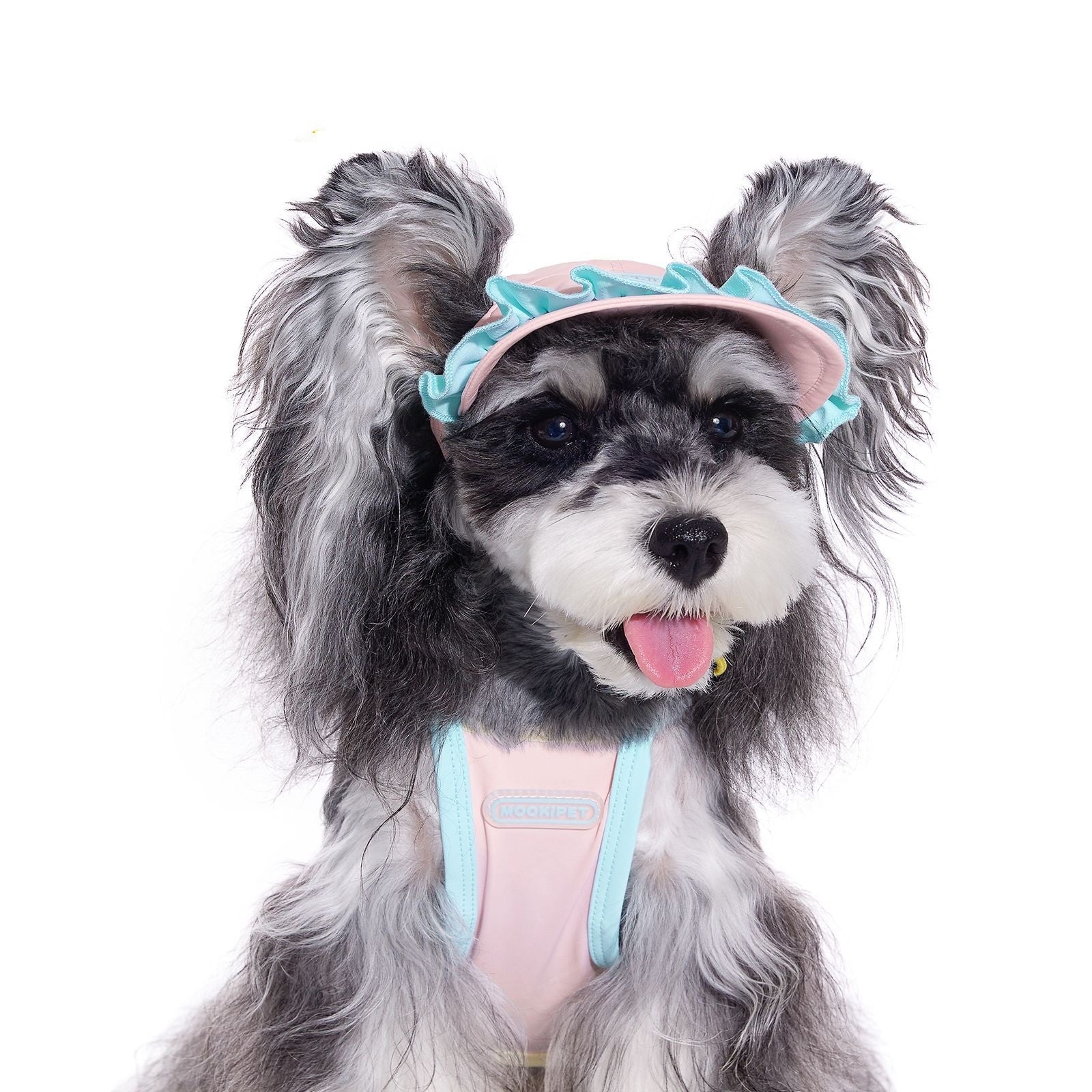 KFX-8775869 Pink Dog Hat for Small Breeds with Exposed Ears, Casual Summer Style