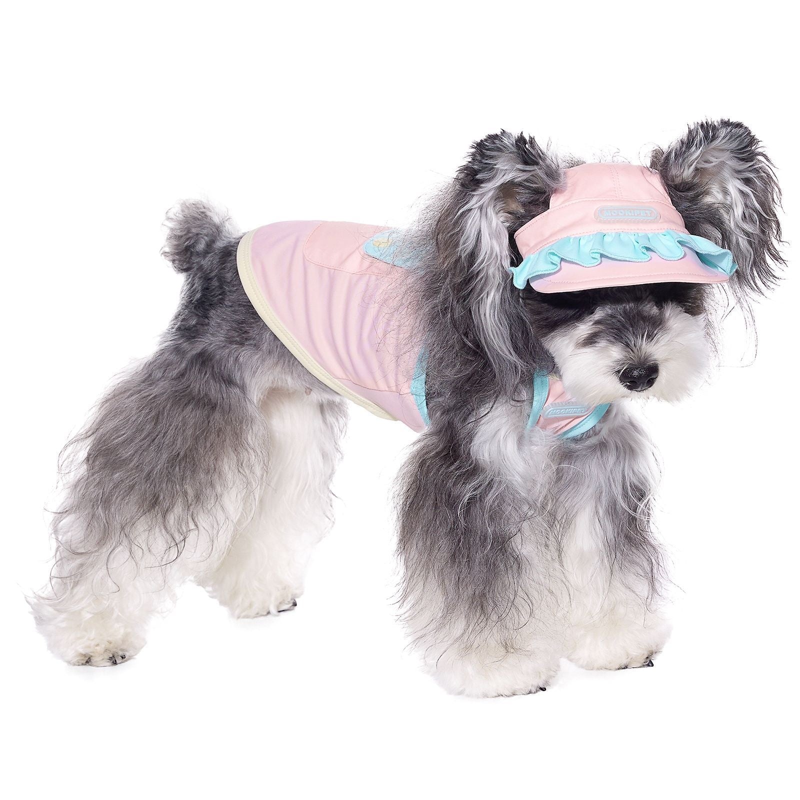 KFX-8775869 Pink Dog Hat for Small Breeds with Exposed Ears, Casual Summer Style