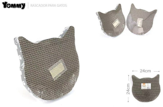 KFX-8777277 Cat Face Scratching Post - Fun and Durable Play Station for Cats