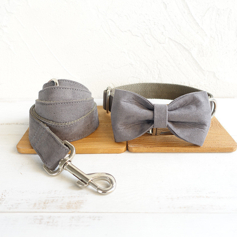 KFX-8779325 MUTTCO Polyester Pet Collar Bow Tie - Adjustable Sizes XS to XL