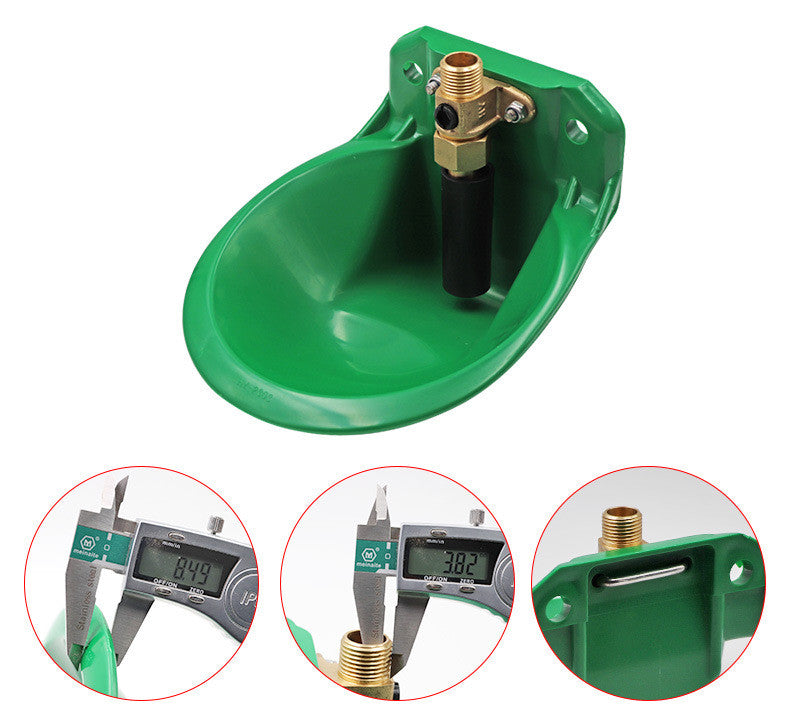 KFX-8782909 Durable Automatic Drinking Fountain for Sheep with Plastic or Copper Valve, 18.5cm x 8cm