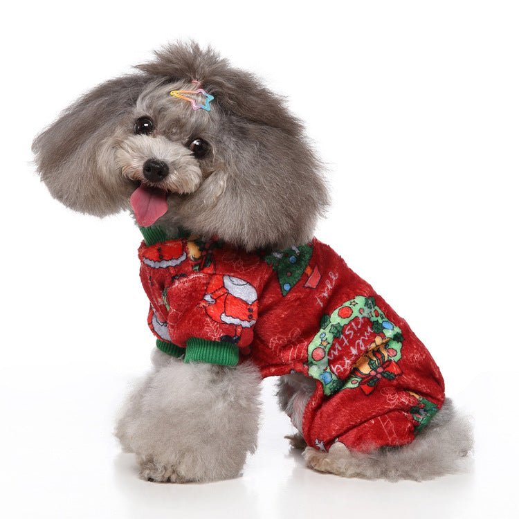 KFX-8787005 Festival Dog Costume for Halloween and Christmas - Sizes S, M, L, XL, Polyester Material