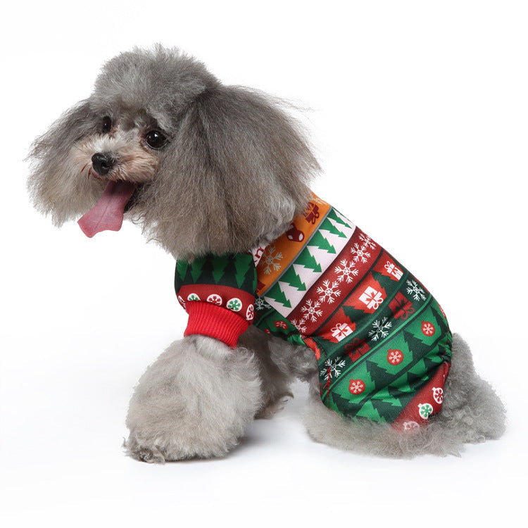 KFX-8787005 Festival Dog Costume for Halloween and Christmas - Sizes S, M, L, XL, Polyester Material