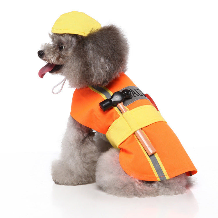 KFX-8787005 Festival Dog Costume for Halloween and Christmas - Sizes S, M, L, XL, Polyester Material