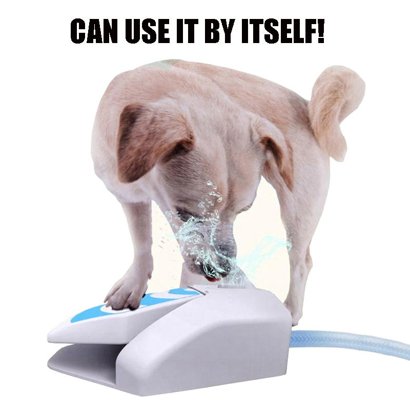 KFX-8788669 Automatic Water Feeder with Non-Slip Design and Easy-Clean Features for Pets, Blue, 25x22x8.7cm