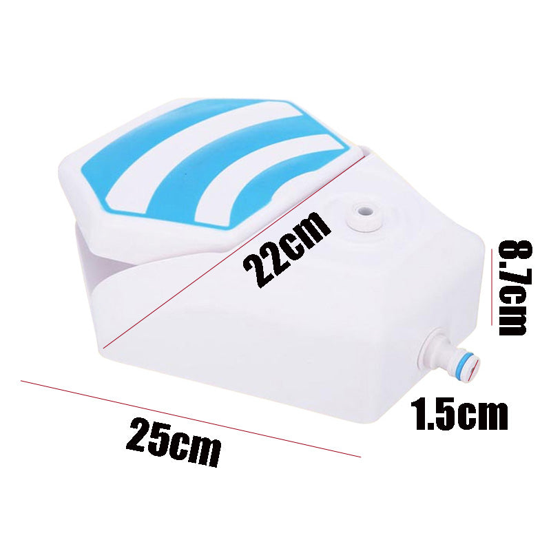 KFX-8788669 Automatic Water Feeder with Non-Slip Design and Easy-Clean Features for Pets, Blue, 25x22x8.7cm