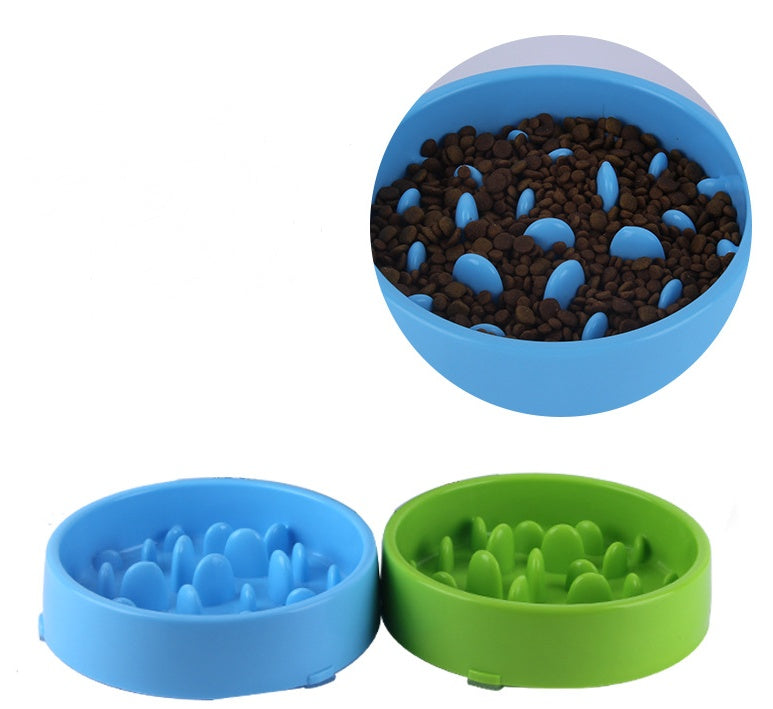 KFX-8788797 Pet Slow Feeder Bowl for Dogs and Cats - Reduces Overeating, Made from Food-Safe Plastic