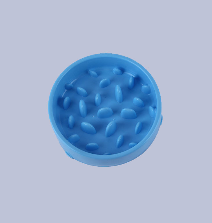 KFX-8788797 Pet Slow Feeder Bowl for Dogs and Cats - Reduces Overeating, Made from Food-Safe Plastic