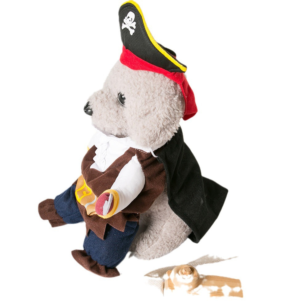 KFX-8789181 Pirate Costume for Small Dogs – Fun Polyester Pet Clothing in Sizes S, M, L, XL