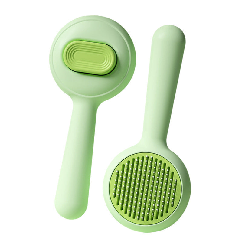 KFX-8795837 Stainless Steel Non-Slip Cat Brush for Effective Pet Hair Removal
