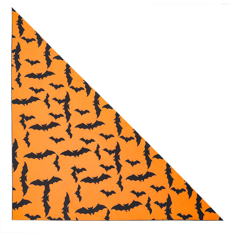 KFX-8795965 Cartoon Pattern Nylon Scarf for Pets - Perfect for All Seasons and Holidays