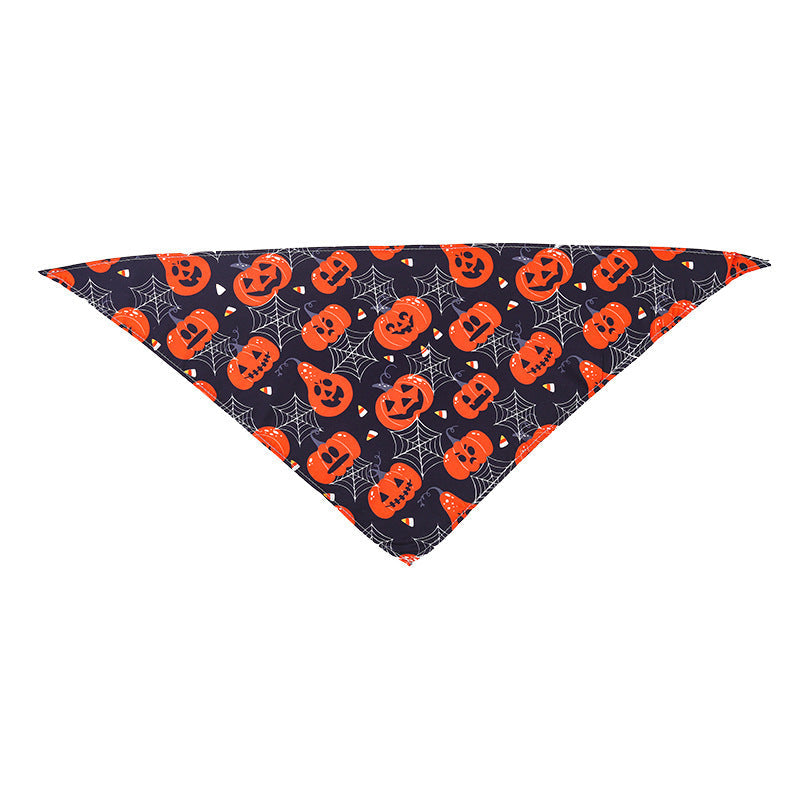 KFX-8795965 Cartoon Pattern Nylon Scarf for Pets - Perfect for All Seasons and Holidays
