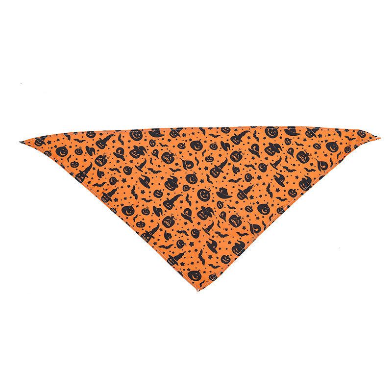 KFX-8795965 Cartoon Pattern Nylon Scarf for Pets - Perfect for All Seasons and Holidays