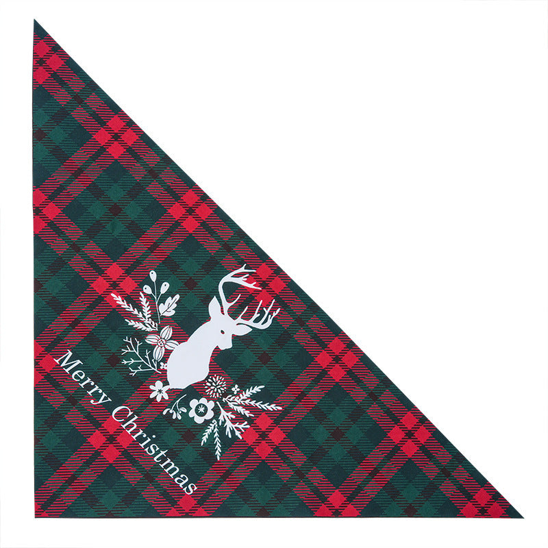 KFX-8795965 Cartoon Pattern Nylon Scarf for Pets - Perfect for All Seasons and Holidays