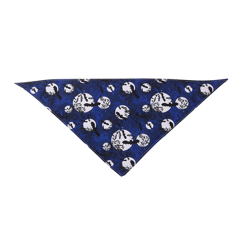 KFX-8795965 Cartoon Pattern Nylon Scarf for Pets - Perfect for All Seasons and Holidays