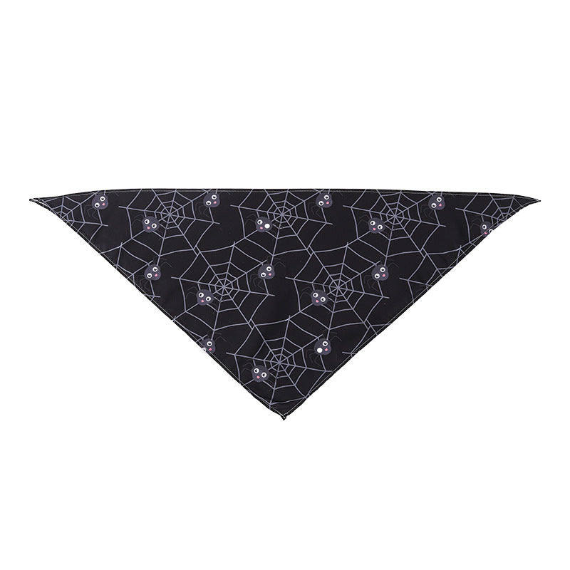 KFX-8795965 Cartoon Pattern Nylon Scarf for Pets - Perfect for All Seasons and Holidays