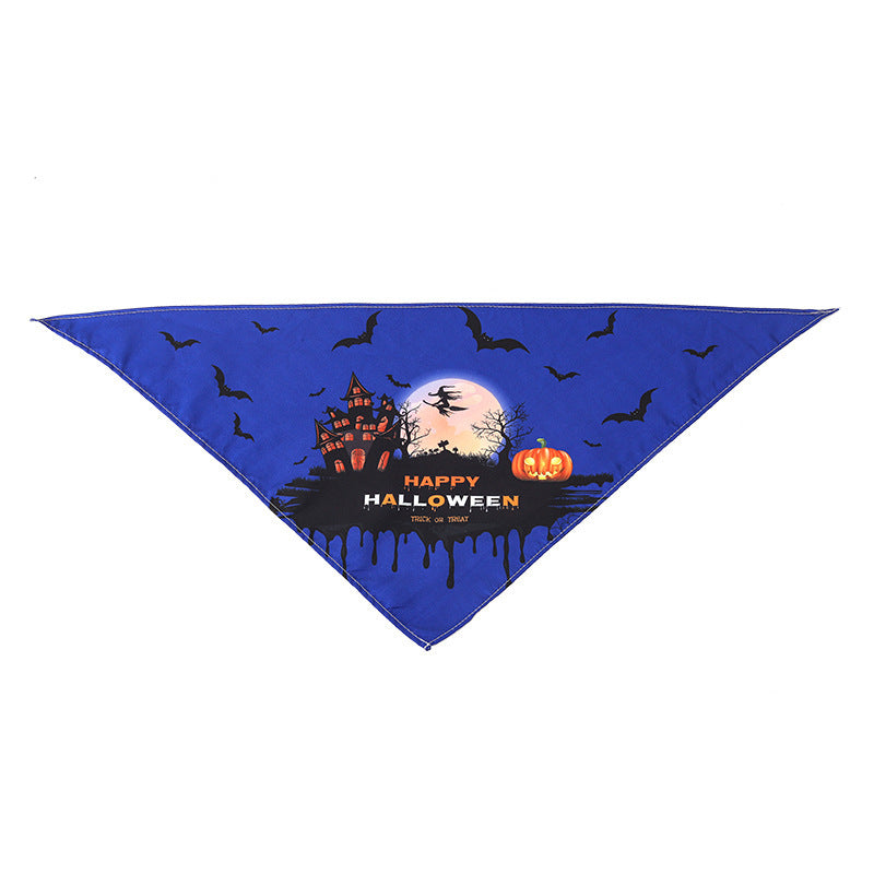 KFX-8795965 Cartoon Pattern Nylon Scarf for Pets - Perfect for All Seasons and Holidays