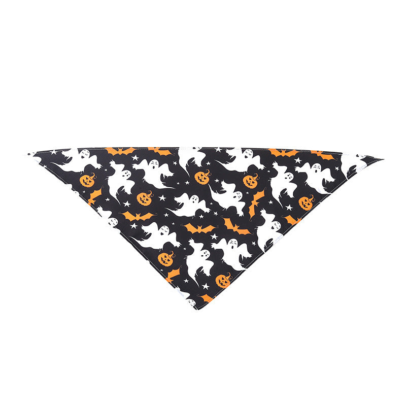 KFX-8795965 Cartoon Pattern Nylon Scarf for Pets - Perfect for All Seasons and Holidays