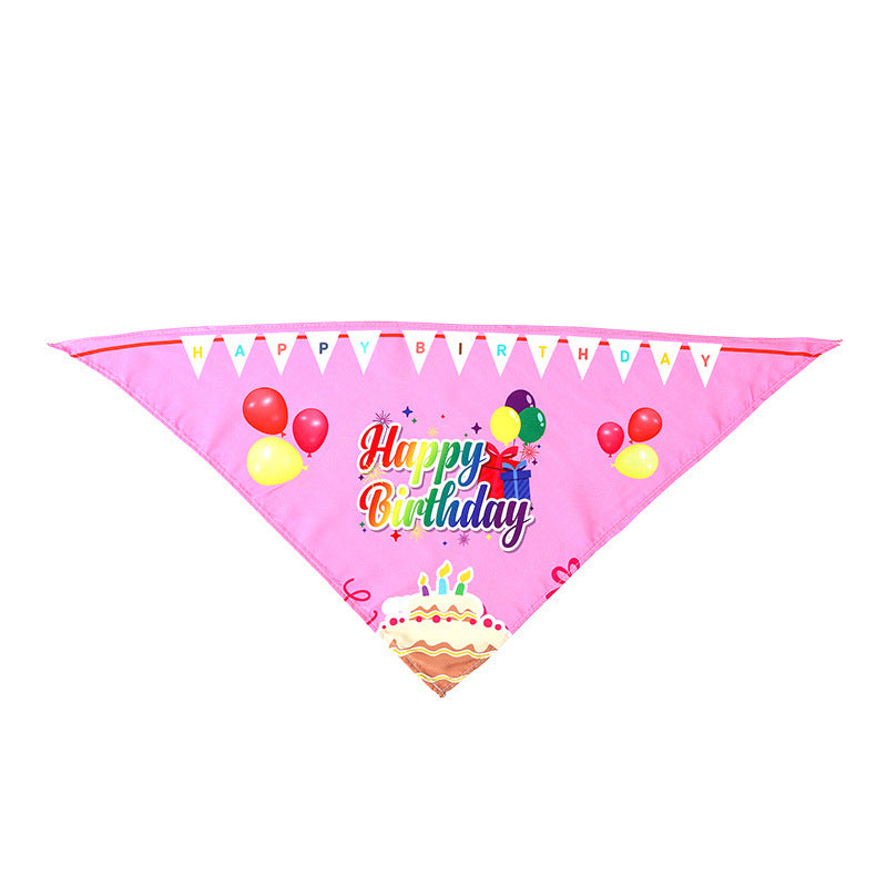 KFX-8795965 Cartoon Pattern Nylon Scarf for Pets - Perfect for All Seasons and Holidays