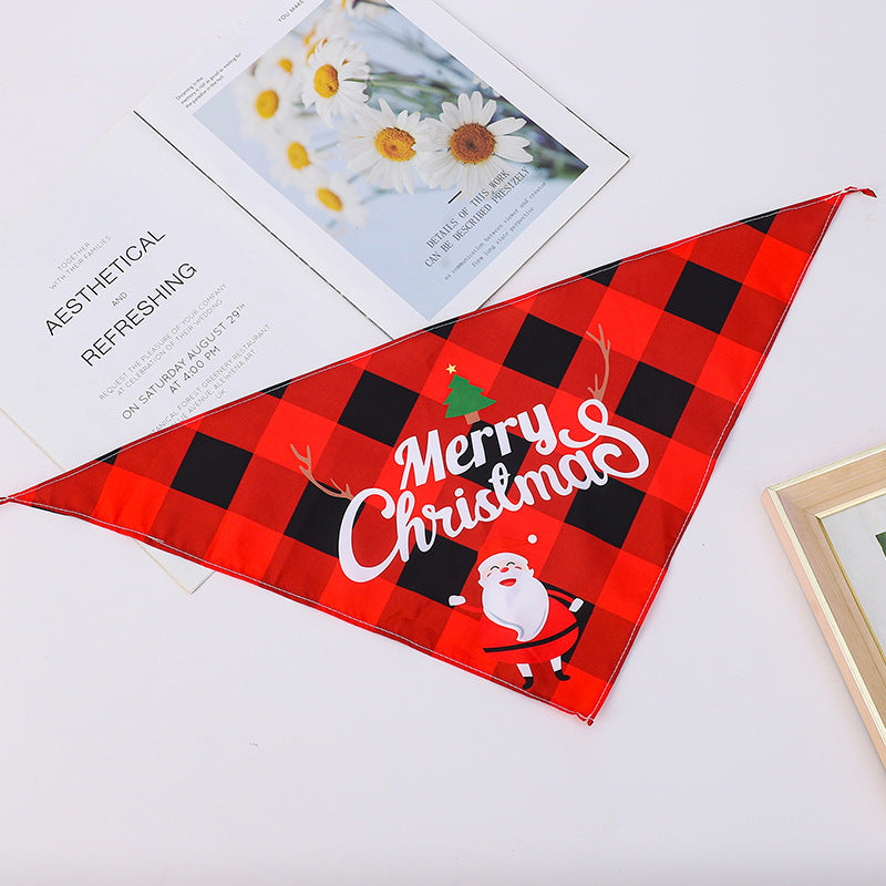 KFX-8795965 Cartoon Pattern Nylon Scarf for Pets - Perfect for All Seasons and Holidays