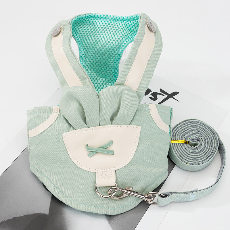 KFX-8797629 Adjustable Vest-Style Traction Rope for Small Dogs and Cats, Multiple Sizes Available