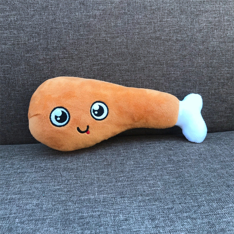 KFX-8798013 Bite Resistant Plush Dog Toy with Sound for Playful Pets