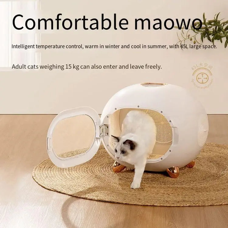 KFX-880339 Intelligent Automatic Blow-Drying Box for Small Pets - Eco-Friendly, Modern Design, Battery-Powered