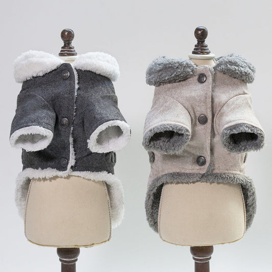 KFX-8803773 Winter Pet Dog Jacket for Small Dogs and Puppies, Thick Warm Velvet Coat