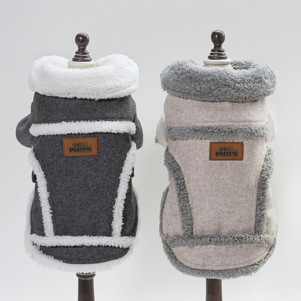 KFX-8803773 Winter Pet Dog Jacket for Small Dogs and Puppies, Thick Warm Velvet Coat