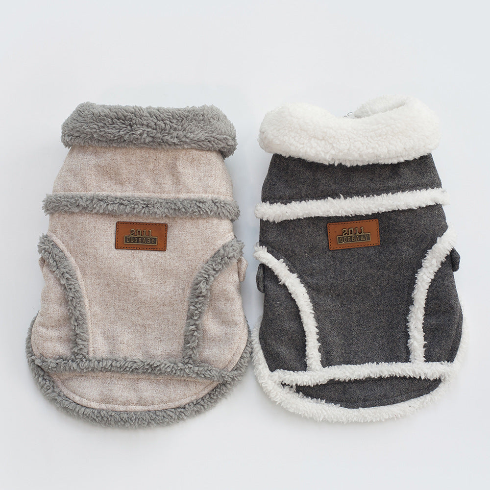 KFX-8803773 Winter Pet Dog Jacket for Small Dogs and Puppies, Thick Warm Velvet Coat